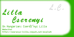 lilla cserenyi business card